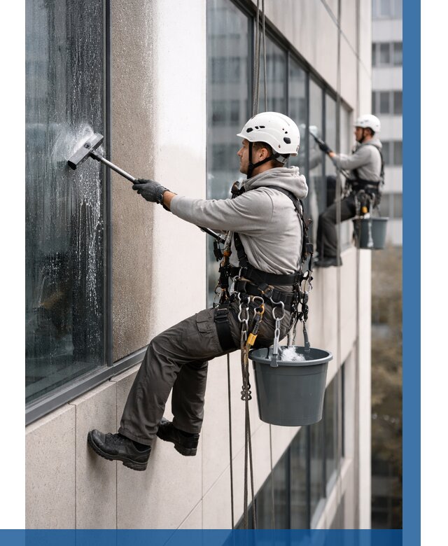 Мойка фасадов зданий в Балахне под ключ от 366 р. | ВЫСОТНИК-Блх