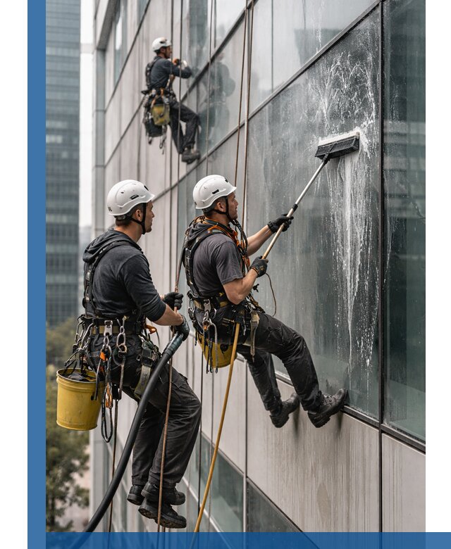 Профессиональная высотная мойка фасадов зданий в Балахне