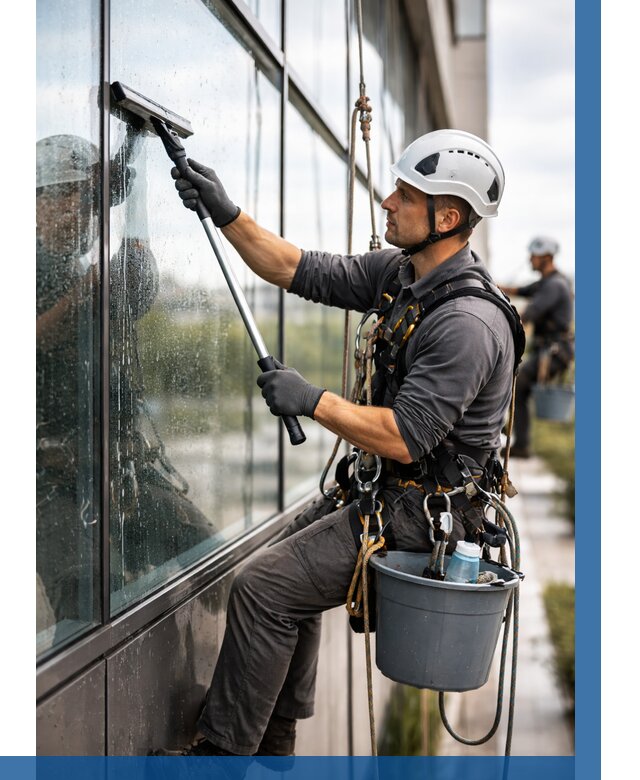 Мойка стеклянных фасадов в Балахне от 209 р. | ВЫСОТНИК-Блх