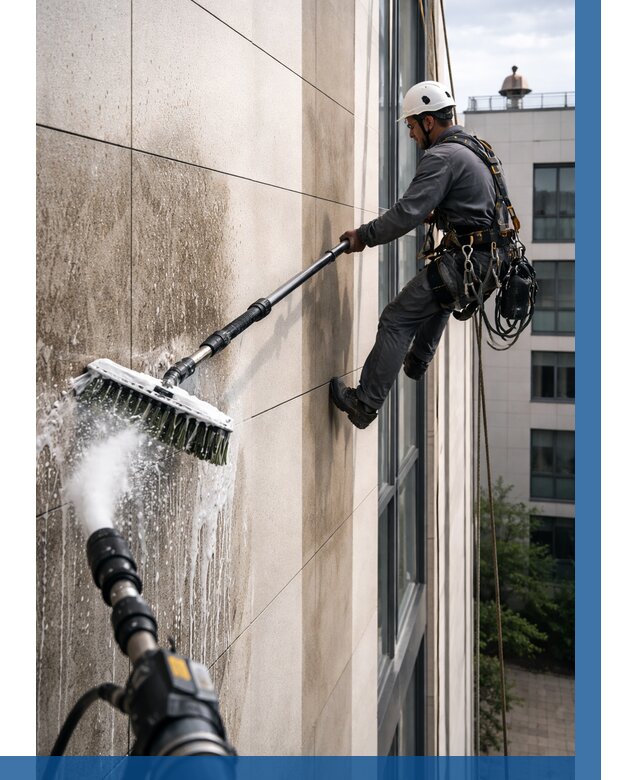 Мойка фасада из керамогранита в Балахне от 313 р. | ВЫСОТНИК-Блх