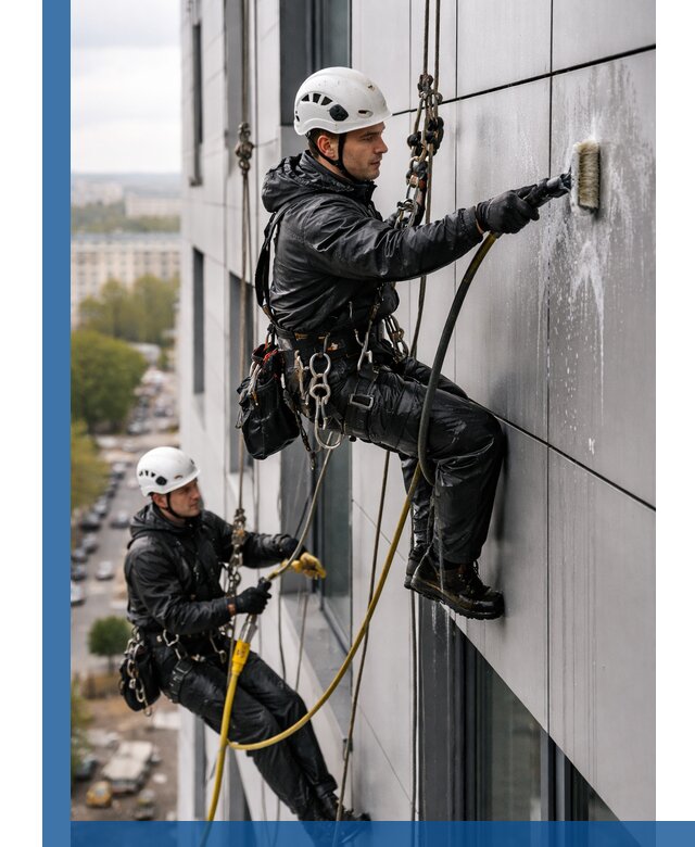 Профессиональная мойка фасада из композита в Балахне