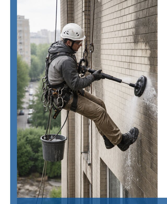 Очистка фасада от копоти в Балахне профессионально и безопасно