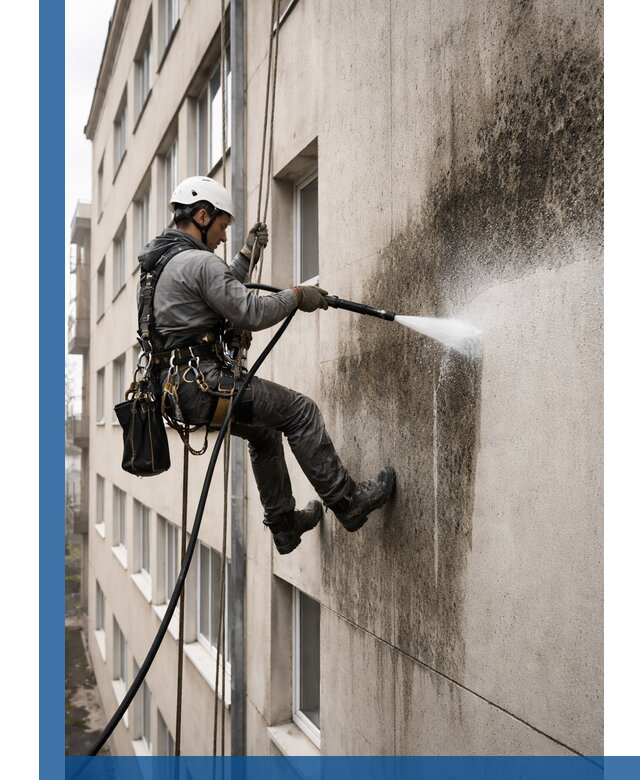 Профессиональная очистка фасадов от плесени в Балахне