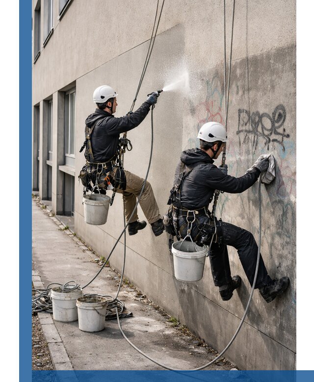 Антиграффити покрытие фасада с защитой от надписей в Балахне