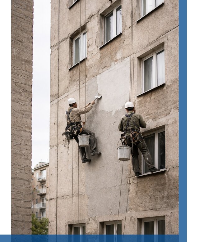 Косметический ремонт фасада в Балахне от 1149 р. | ВЫСОТНИК-Блх