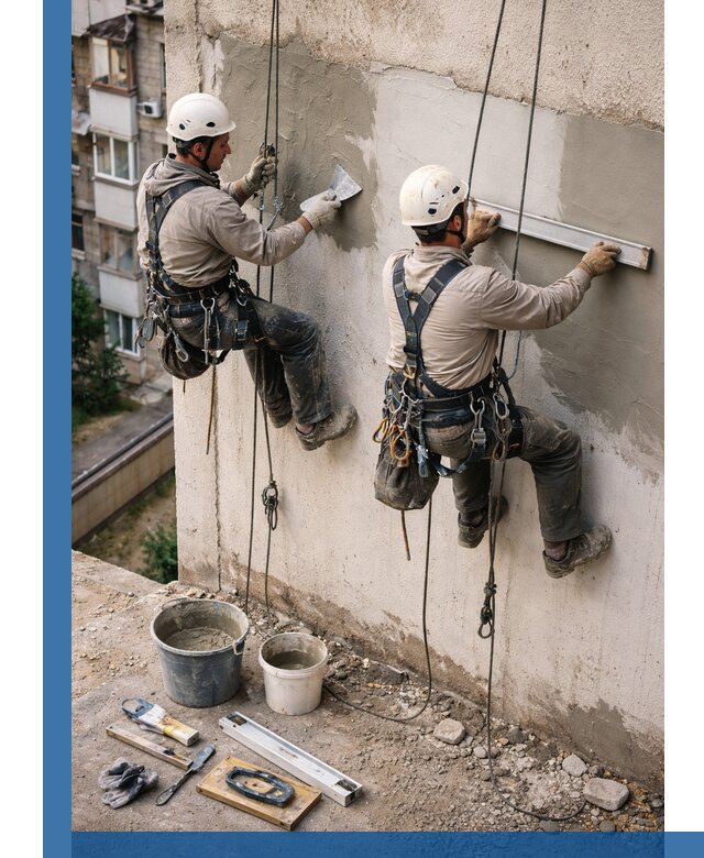 Комплексный ремонт штукатурного фасада с гарантией в Балахне