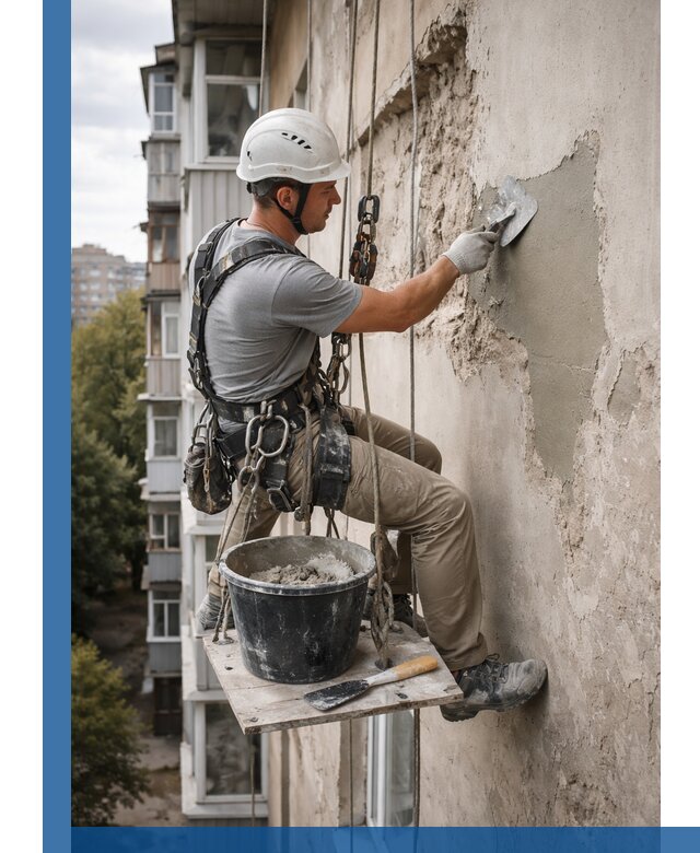 Восстановление фасадной штукатурки в Балахне с гарантией качества
