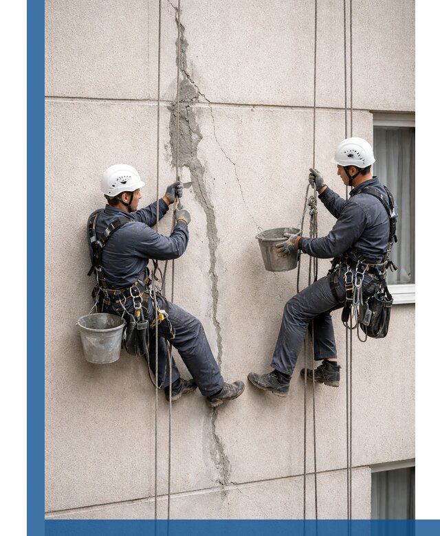 Заделка трещин на фасаде в Балахне с гарантийным ремонтом