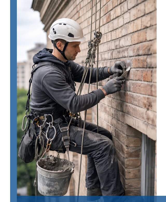 Качественный ремонт кирпичной кладки фасада в Балахне с гарантией