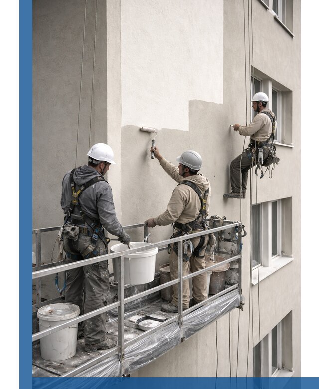 Покраска оштукатуренного фасада в Балахне под ключ с гарантией