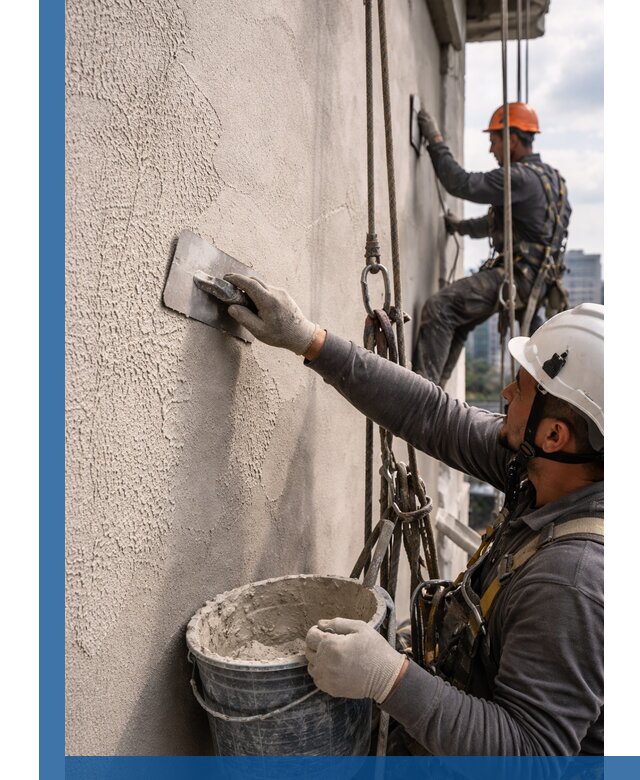 Декоративная штукатурка фасада с утеплением и защитой в Балахне