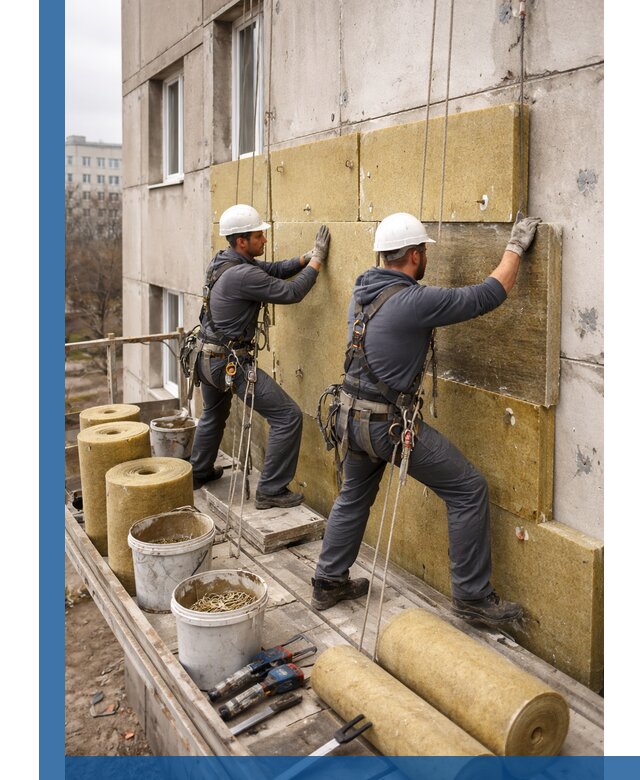 Утепление фасада минватой в Балахне под ключ с гарантией