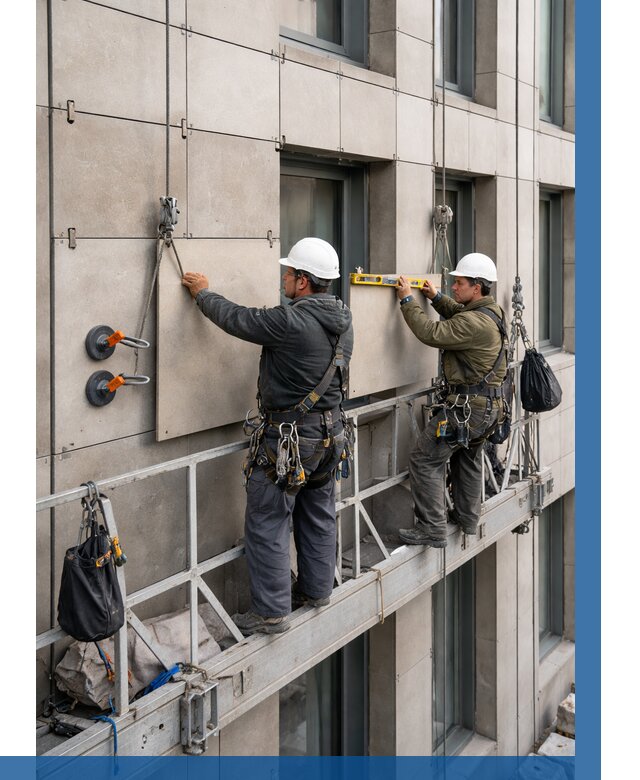 Монтаж керамогранита на фасад в Балахне от 2612 р. | ВЫСОТНИК-Блх