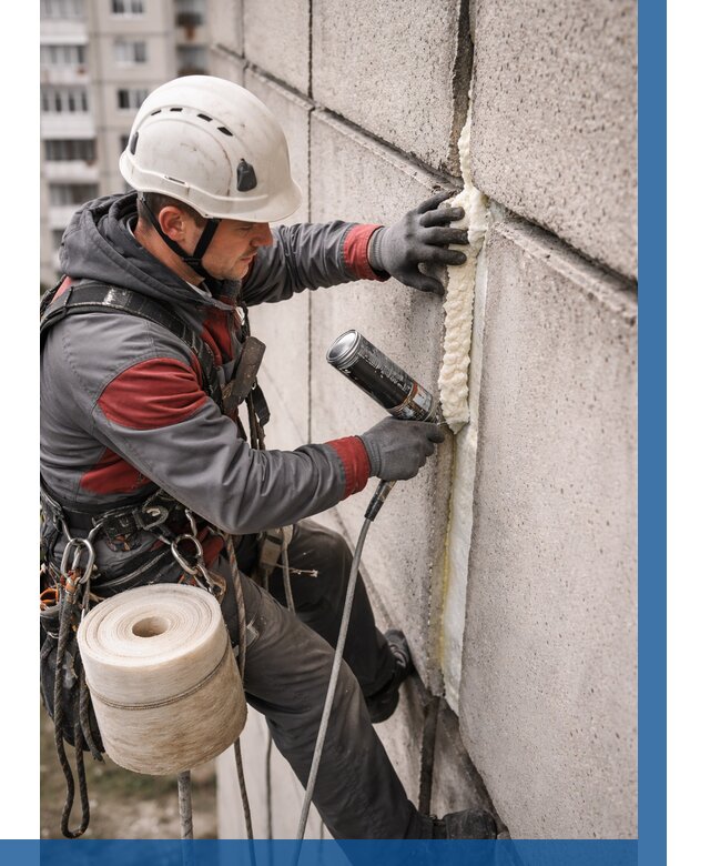 Утепление межпанельных швов в Балахне от 731 р. | ВЫСОТНИК-Блх