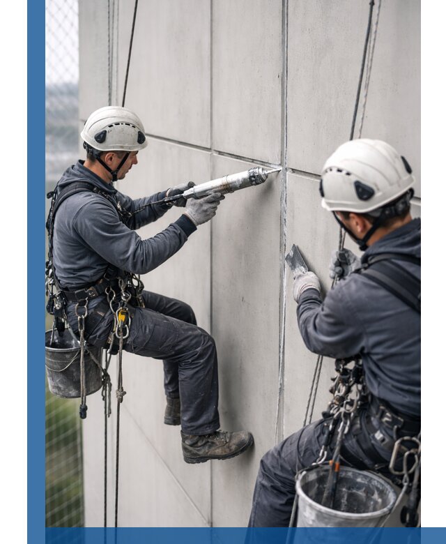 Первичная герметизация швов фасадов и кровель в Балахне