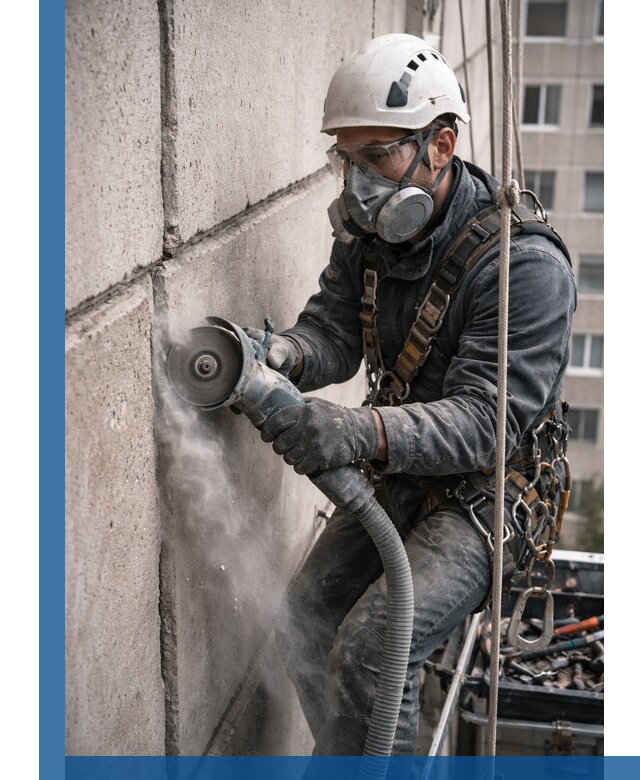 Штробление межпанельных швов в Балахне качественно и быстро