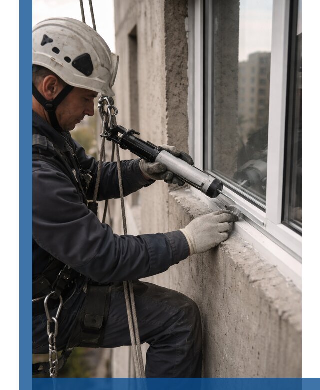 Герметизация оконных швов снаружи в Балахне профессионально