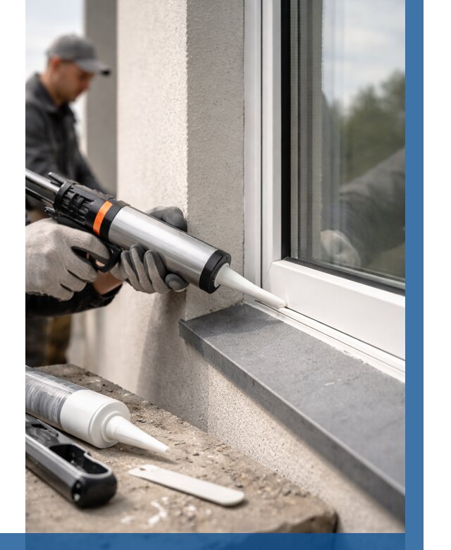 Герметизация монтажных швов окон в Балахне от 679 р. | ВЫСОТНИК-Блх