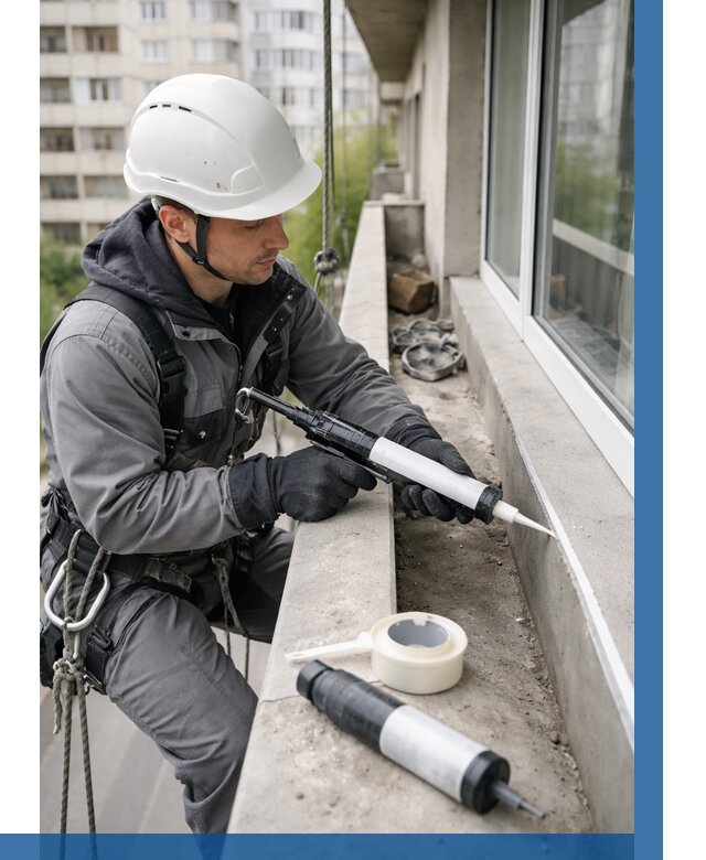 Герметизация швов лоджии в Балахне от 4702 р. | ВЫСОТНИК-Блх