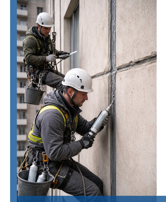 Герметизация деформационных швов фасада в Балахне качественно