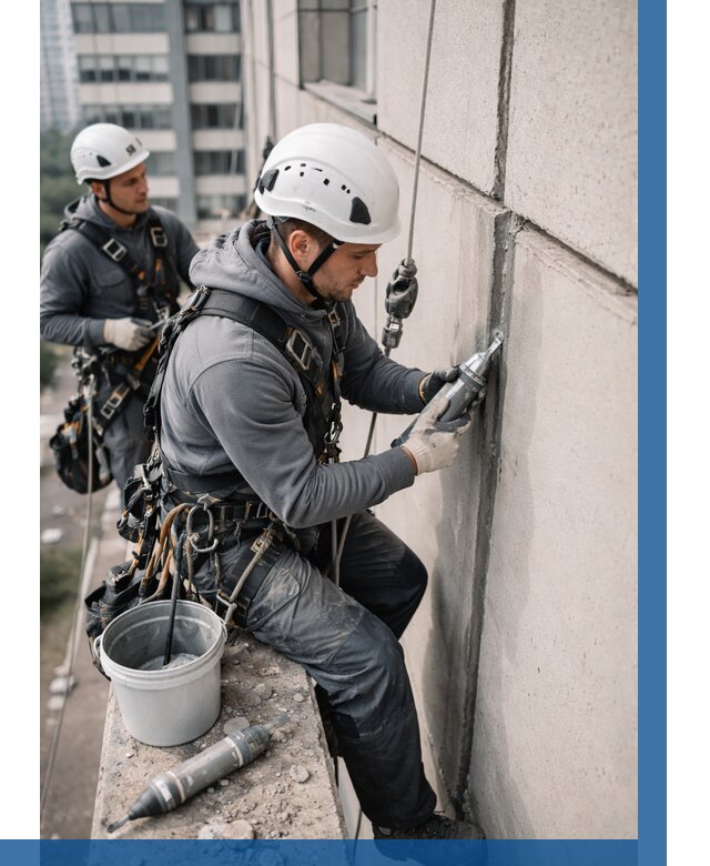 Ремонт деформационных швов здания в Балахне от 1045 р. | ВЫСОТНИК-Блх