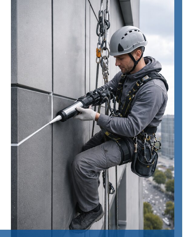 Герметизация стыков фасадных панелей в Балахне от 6791 р.| ВЫСОТНИК-Блх