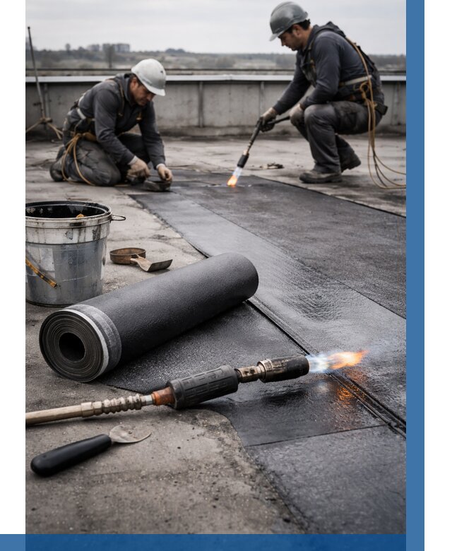 Ремонт рулонной кровли в Балахне от 679 р. | ВЫСОТНИК-Блх