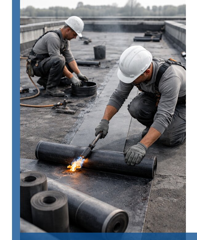 Ремонт рулонной кровли в Балахне герметизация и восстановление