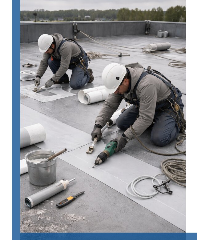 Ремонт мембранной кровли в Балахне качественно и с гарантией