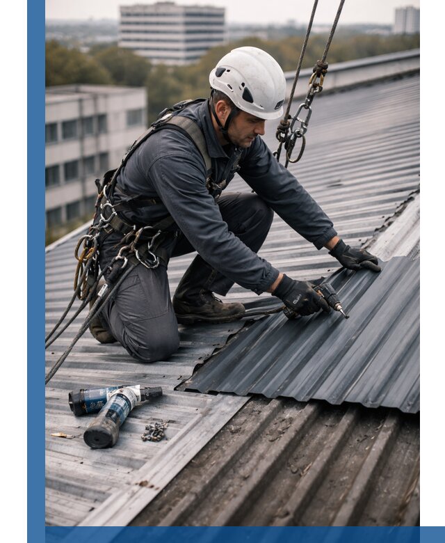 Ремонт профнастила на кровле в Балахне, работы под ключ