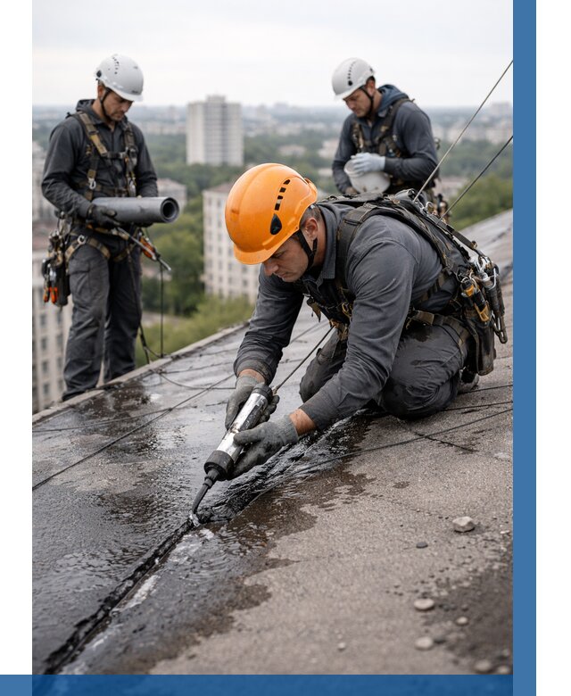 Устранение протечек кровли в Балахне от 12538 р. | ВЫСОТНИК-Блх