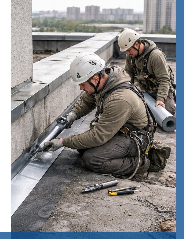 Ремонт кровельных примыканий в Балахне от 1254 р. | ВЫСОТНИК-Блх