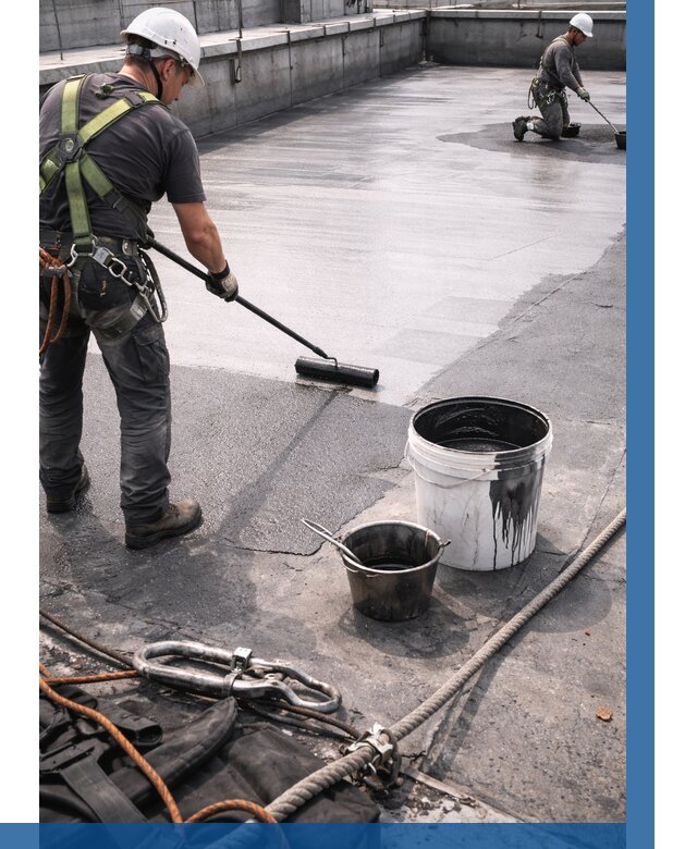 Гидроизоляция кровли жидкой резиной в Балахне от 522 р. | ВЫСОТНИК-Блх