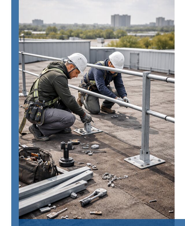 Монтаж кровельного ограждения в Балахне под ключ с гарантией