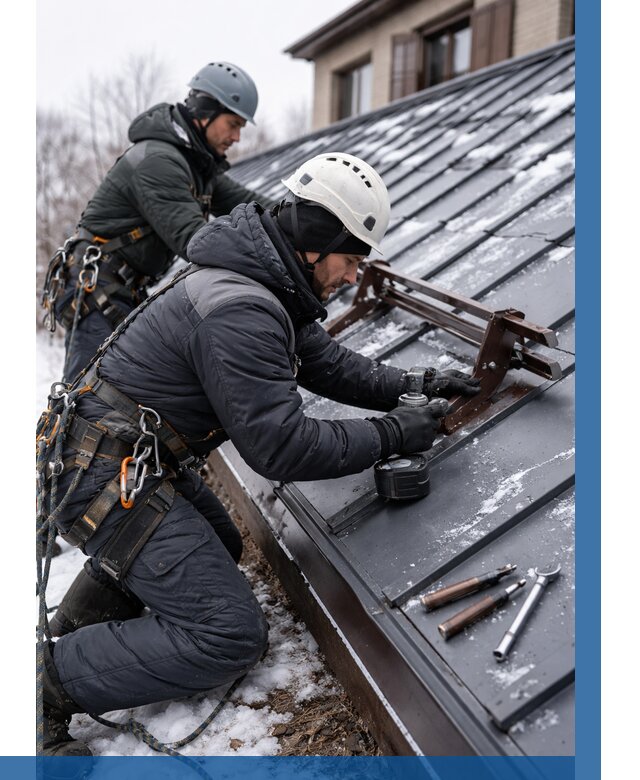 Монтаж снегозадержателей в Балахне от 470 р. | ВЫСОТНИК-Блх