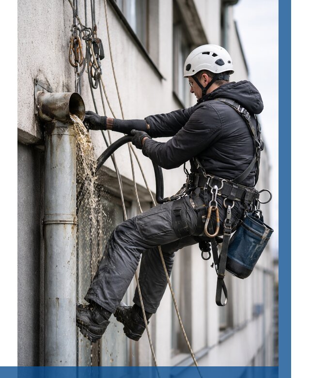 Прочистка водосточных труб в Балахне от 3657 р. | ВЫСОТНИК-Блх