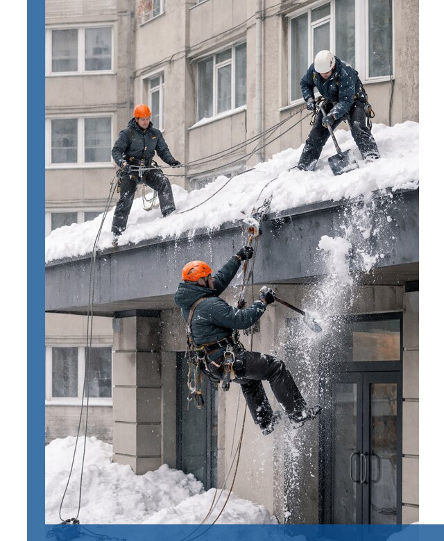 Безопасная очистка навесов от снега в Балахне круглогодично