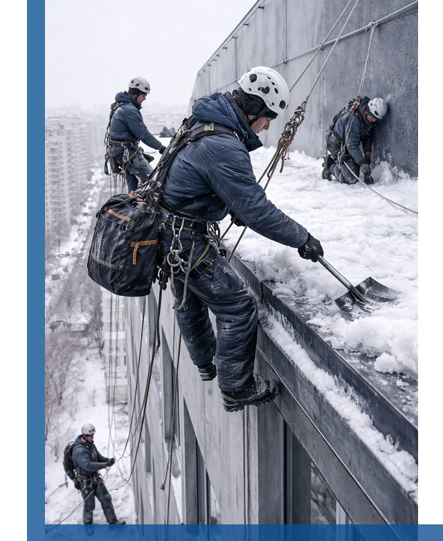 Абонентское обслуживание кровли зимой в Балахне регулярный уход