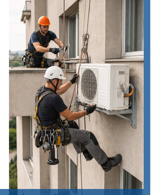 Монтаж внешнего блока кондиционера в Балахне от 6791 р. | ВЫСОТНИК-Блх