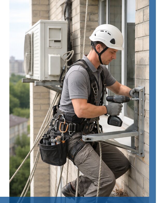 Установка кронштейнов кондиционера в Балахне от 3657 р. | ВЫСОТНИК-Блх