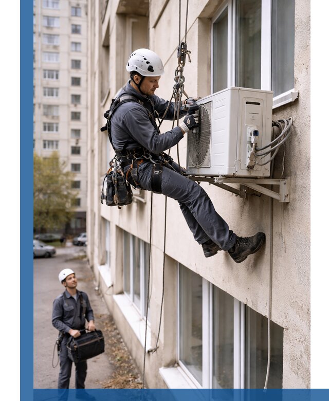 Демонтаж внешнего блока кондиционера в Балахне профессионально