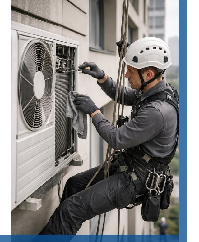 Обслуживание внешнего блока кондиционера в Балахне от 2821 р.ВЫСОТНИК-Блх