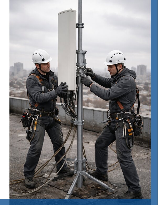 Монтаж антенн связи на крыше в Балахне от 8881 р. | ВЫСОТНИК-Блх