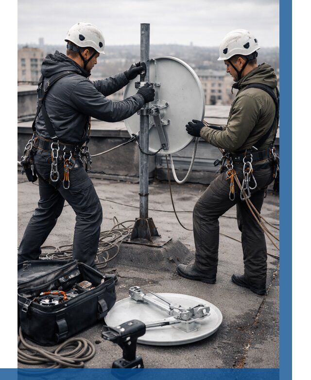 Демонтаж антенн на крыше в Балахне от 4702 р. | ВЫСОТНИК-Блх