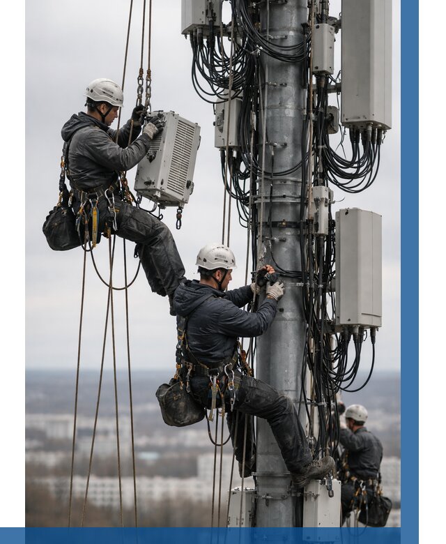 Монтаж оборудования связи на мачте в Балахне от 7836 р. | ВЫСОТНИК-Блх