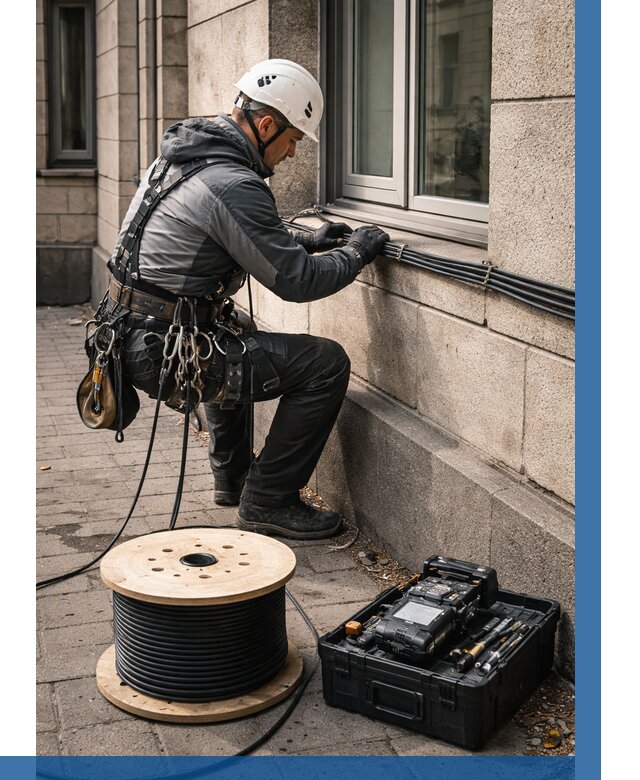 Прокладка оптоволоконного кабеля в Балахне от 836 р. | ВЫСОТНИК-Блх