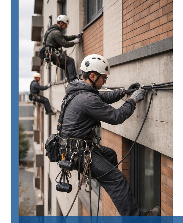 Крепление кабеля на фасаде монтаж и крепеж в Балахне