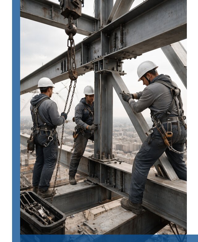 Профессиональный монтаж металлоконструкций на высоте в Балахне