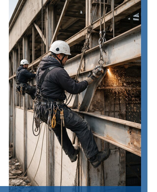 Демонтаж металлоконструкций на высоте в Балахне от 6791р. |ВЫСОТНИК-Блх