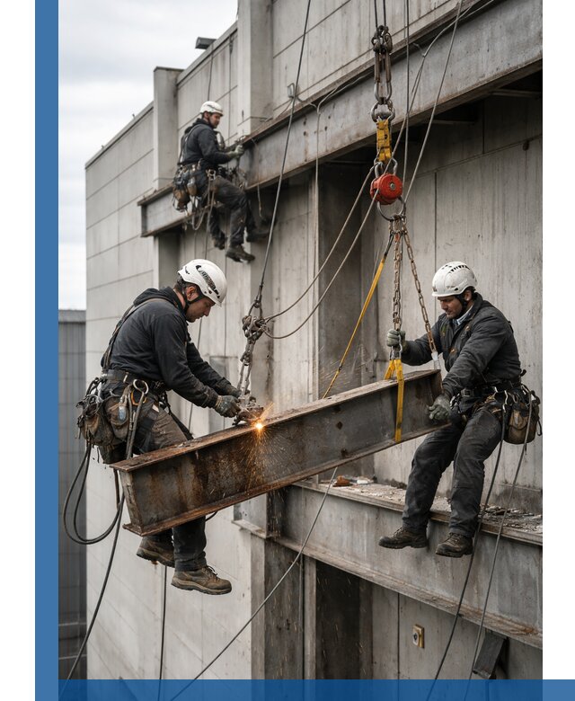 Демонтаж металлоконструкций на высоте в Балахне под ключ